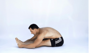 Man stretching